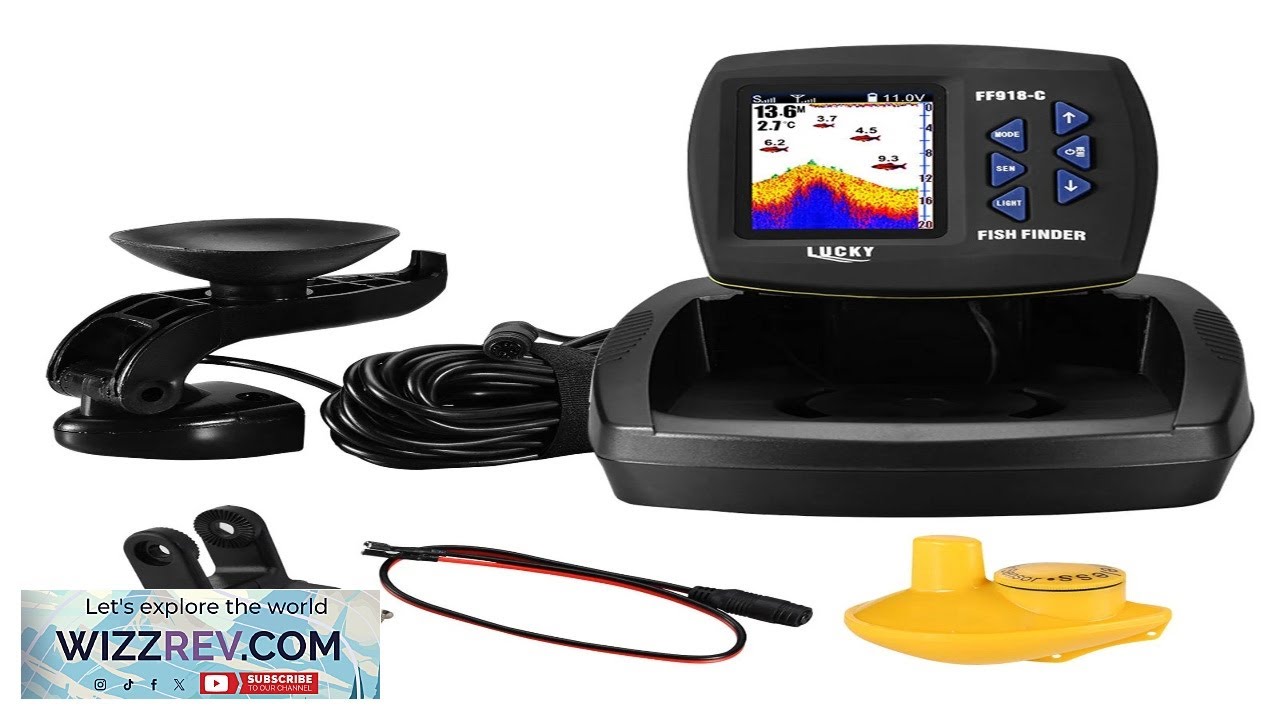 Portable Fish Finder Wireless Sonar Sensor Fishing Depth Finder Locator Fishfinder Review