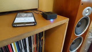 add bluetooth to an old amp with the logitech bluetooth adaptor