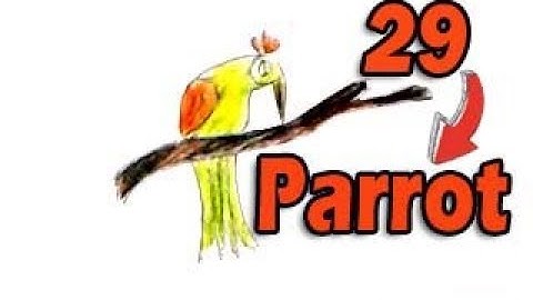 How To Turn Number 29 into Parrot - Doodle Art step by step