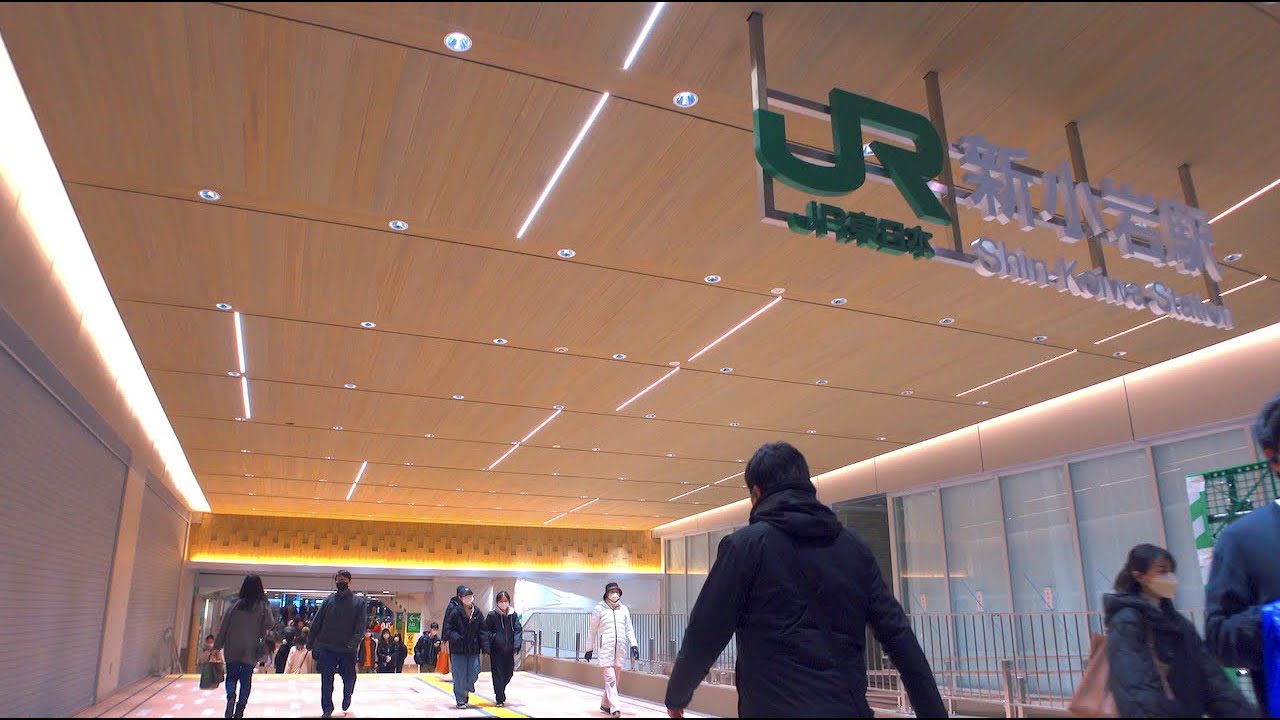 【東京】新小岩駅構内/Shinkoiwa Station Yard【4K HDR】