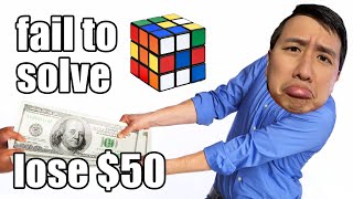 I Gave My Enemy $50 Every Time I Failed To Solve A Cube 😭😭