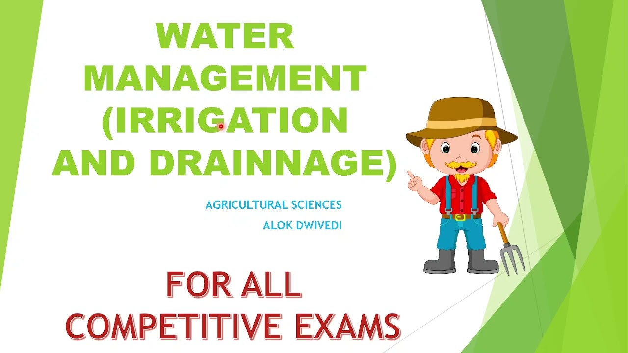 Irrigation and Drainage, water use efficiency,weirs (V notch and Parshall ) Measuring rate of flow