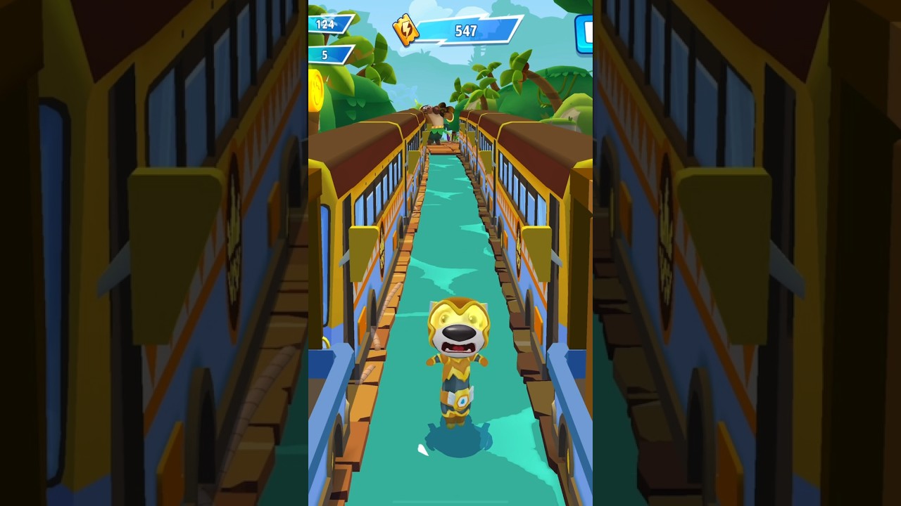 Talking Tom Hero Dash Blue Wave Angela - Talking Ginger - Sunbeam Hank Funny Fails & Falls Moments