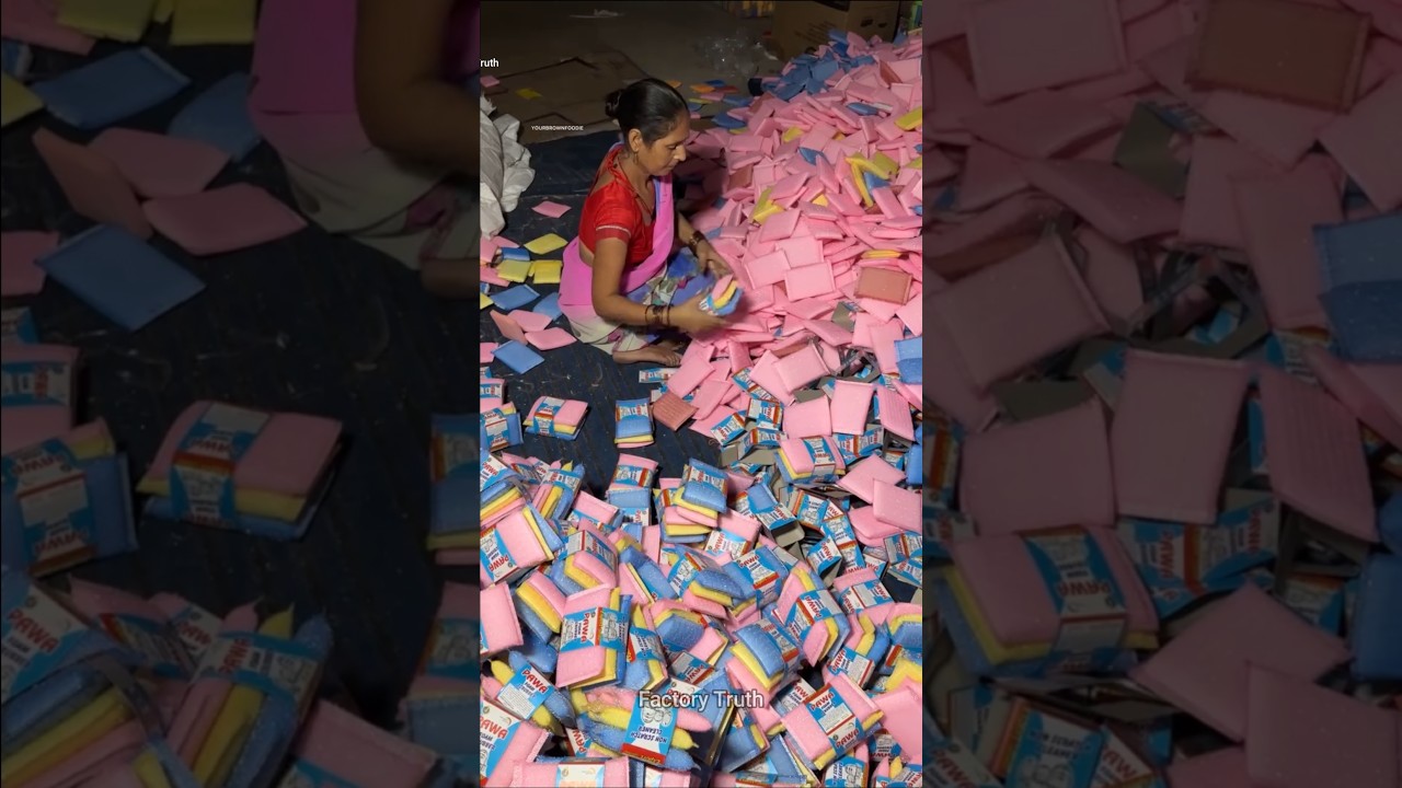 How scrubbers are made in factories 