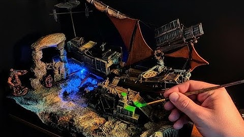 Miniature Spelljammer Ship Terrain Build