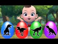 colored dinosaur eggs Playground Song | Itsy bitsy spider Nursery Rhymes &amp; Kids Songs | Kindergarten