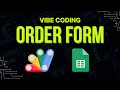 🛒 Internal Order Form from Google Sheets Data (Vibe Coding Web App)