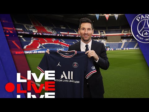 ⚽️ Présentation de Léo Messi en direct du Parc des Princes 🔴🔵