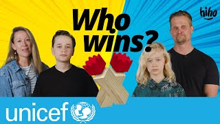 Kids play their parents' favourite childhood game: Kubb | UNICEF screenshot 3