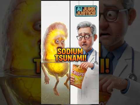 Your Kidneys vs  The Doctor 🧂🌊The Sodium Tsunami! AI Junk Justice#sodium #waterretention #healthtips