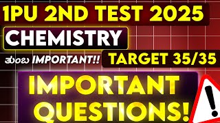 1st PUC chemistry 2nd Test Important Questions!!