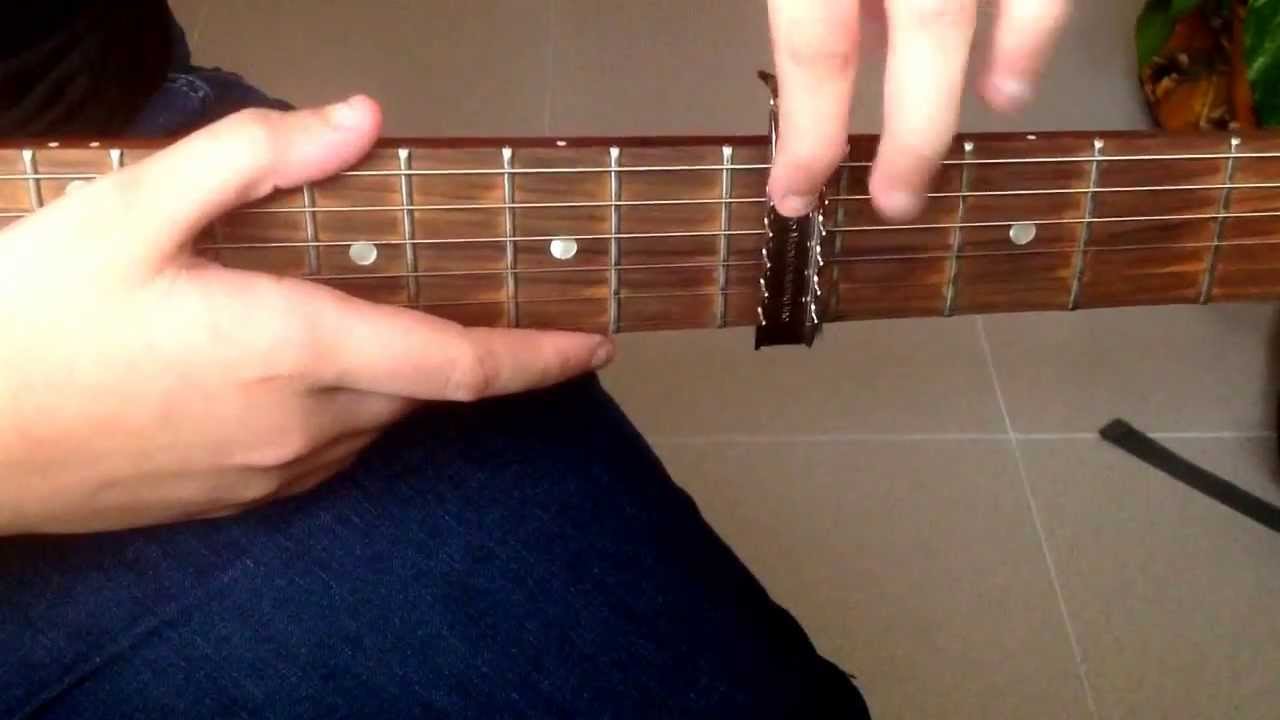 La cejilla en la guitarra: Buenos ejercicios para dominarla