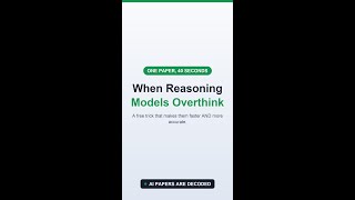 Reasoning Models That Overthink — and the Fix #Shorts