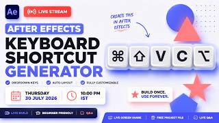 Information Build a Keyboard Shortcut Generator in After Effects (Live) | Beginner to Advanced Guide