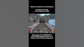 Obote Phosphate Ore Sorting machine #mining #mineralindustry#phosphate