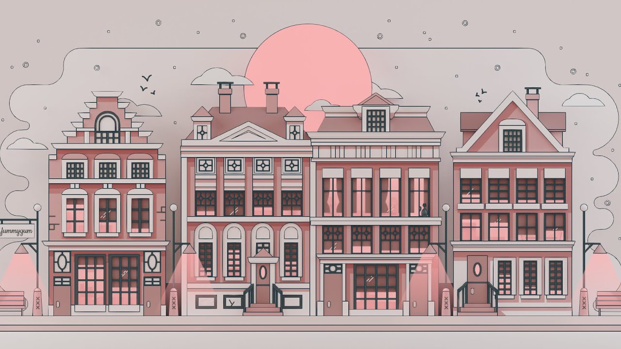 Street Illustration | 3D Model Breakdown