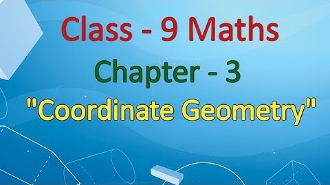 Class 9 Maths Chapter-3 "Coordinate Geometry" (Exercise 3.3,q-2) cbse ncert