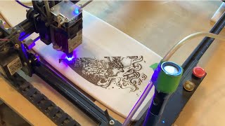 8. Laser Engraving a Custom Paddle with LASERGRBL ! ORTUR LM2 PRO Laser Engraver