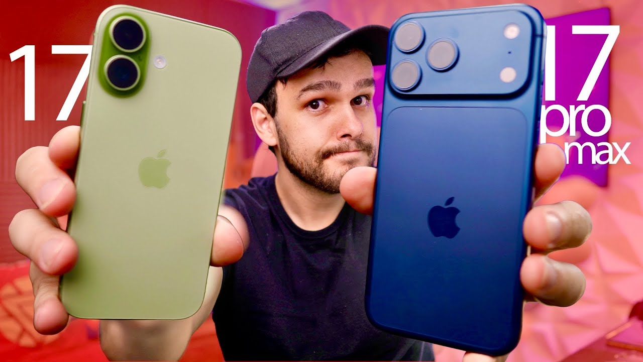 iPhone 17 vs iPhone 17 Pro Max - Minha Opinião Sincera