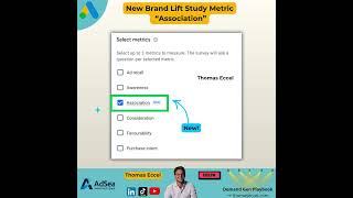 Brand Lift Study with new Metric called "Association" - Google Ads 2026  #ppc #googleads #ads
