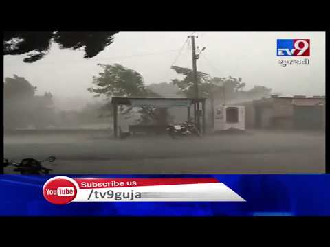 Amreli receives unseasonal rain along with heavy hailstorm | Tv9GujaratiNews