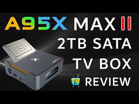 2021 A95X Max II TV Box Amlogic S905X3 Monster Expandable Storage