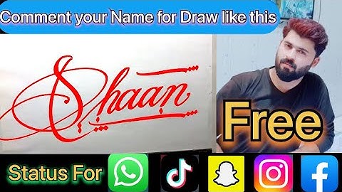 Shaan Name Signature Calligraphy Status | How to Cursive write with cut Marker #shaan