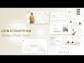 PowerPoint template for construction agency with Zoom-in animation.