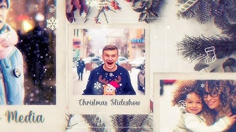Christmas Photo Frame Parallax Slideshow After Effects Template Videohive 29573049