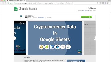 Getting cryptocurrency datasets into spreadsheets using Spreadstreet.io