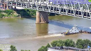 Download lagu Cincinnati Skyline, Ohio River, Brent Spence Bridge - Livestream from Covington, Kentucky