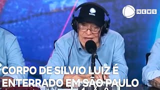 Corpo de Silvio Luiz é enterrado em velório restrito a parentes e amigos