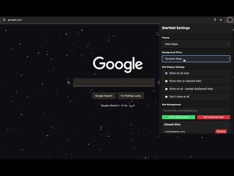 Starfield Dark Mode video preview 2