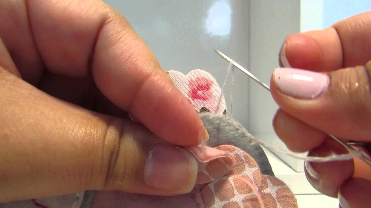 Aula 03 - Ponto Caseado de Emenda Artes em Feltros by Juliana Cwikla