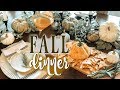 FALL DINNER PARTY PREP / Fall Tablescape, Fall Recipes + Fall Inspired Cocktails