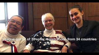 League got 67 of 70 voter registrations from 34 countries 2:8:19