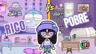 Haciendo Una Casa Morada Rico Vs. Pobre En Toca Life