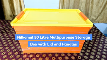 Nilkamal 50 Litre Multipurpose Storage Box with Lid and Handles#indiaunboxed