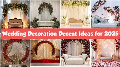 Low Budget Wedding Decoration Ideas 2025/Stage Decor For wedding/wedding reception decor