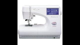 Janome NewHome MC9000 Part 1 stitching embroidery quietly
