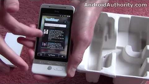HTC Hero / T-Mobile G2 Touch unboxing
