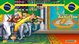 #arcade Super Street Fighter 2 Turbo ➤ FRB NASH (Brazi) vs danieloo (Brazil) スーパーストリートファイターII X