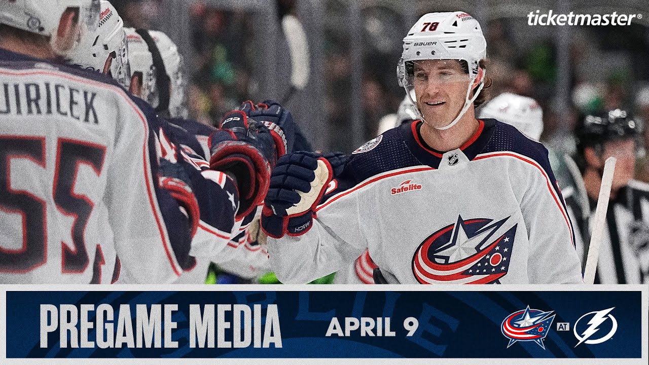 Blue Jackets vs. Lightning 💥⚡️ Damon Severson and Head Coach Pascal ...