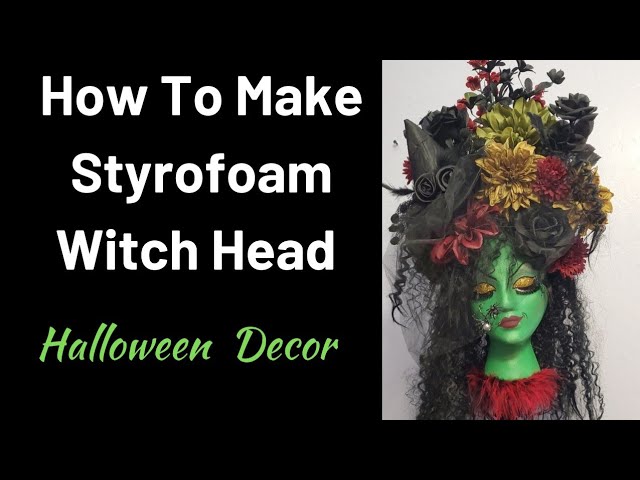 DIY styrofoam mannequin head craft