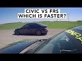 K-Swap Civic VS Supercharged FRS Roll Race & Track Battle