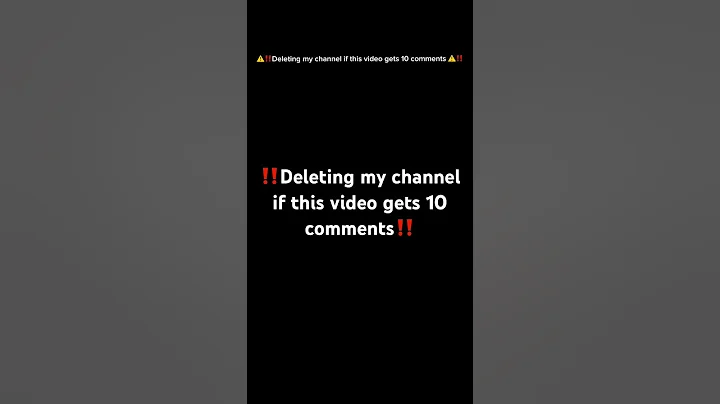 Deleting my channel if this video gets 10 comments (please don’t comment)😭 #fyp #relatable #funny