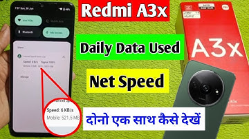 redmi a3x me daily data used kaise dekhe / how to enable daily data used in redmi a3x