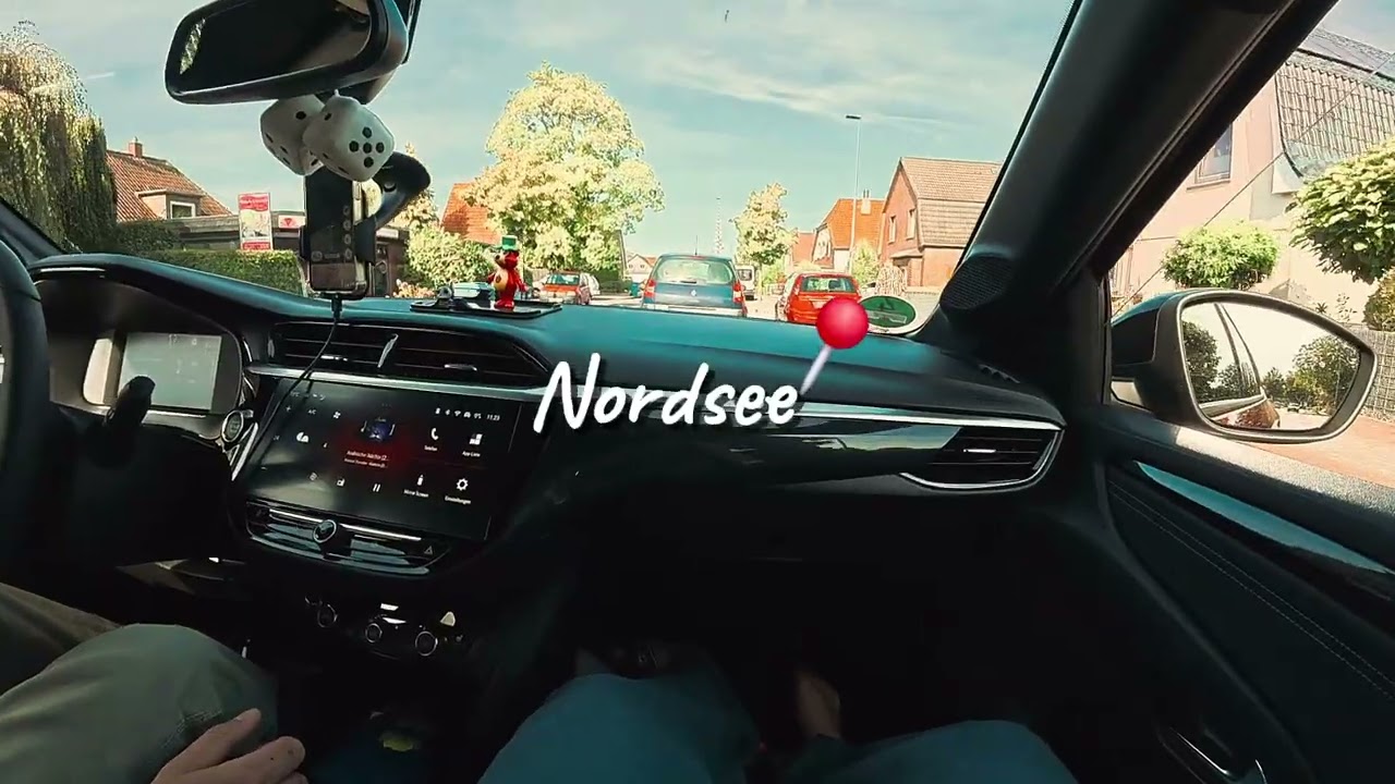 Heading to the North Sea — the journey begins 🌊🚗✨"