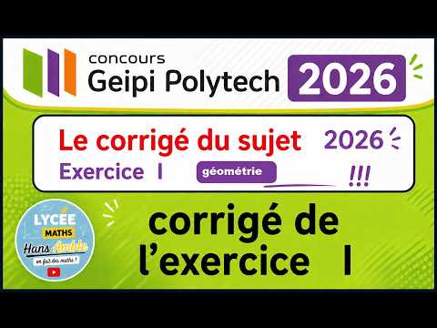 Exercice I — Géométrie dans l’espace