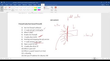 System administration and security, ufw UNIX firewall